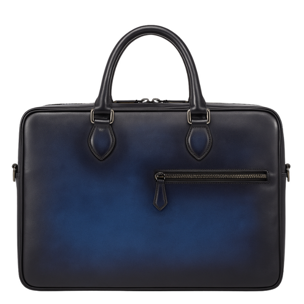 Men s Multifunctional Leather Luxury Briefcase Bag