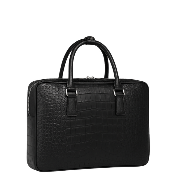 Italian Croco Leather Textured Briefcase Edition