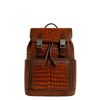 designer leather satchel backpack Luxury Sleek Croc Embossed Leather Backpack – Italian Shoes Company