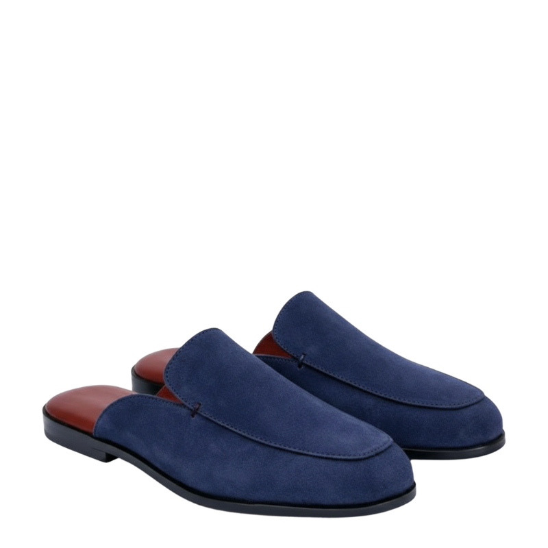 Midnight Drift Suede Mules