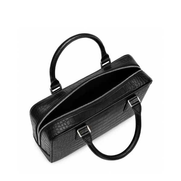 Italian Croco Leather Textured Briefcase Edition