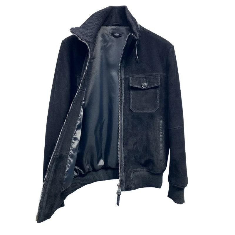 Italian Suede Bomber Jacket