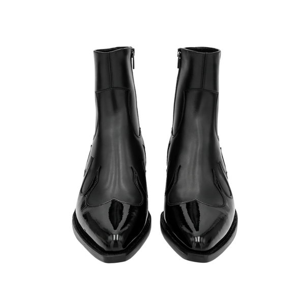 Mens Leather Flamecrest Pointed Ankle Boots