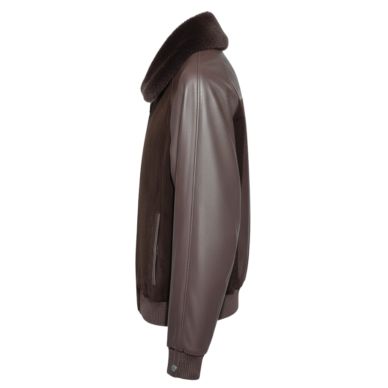 Italian Aviator Suede-Leather Jacket