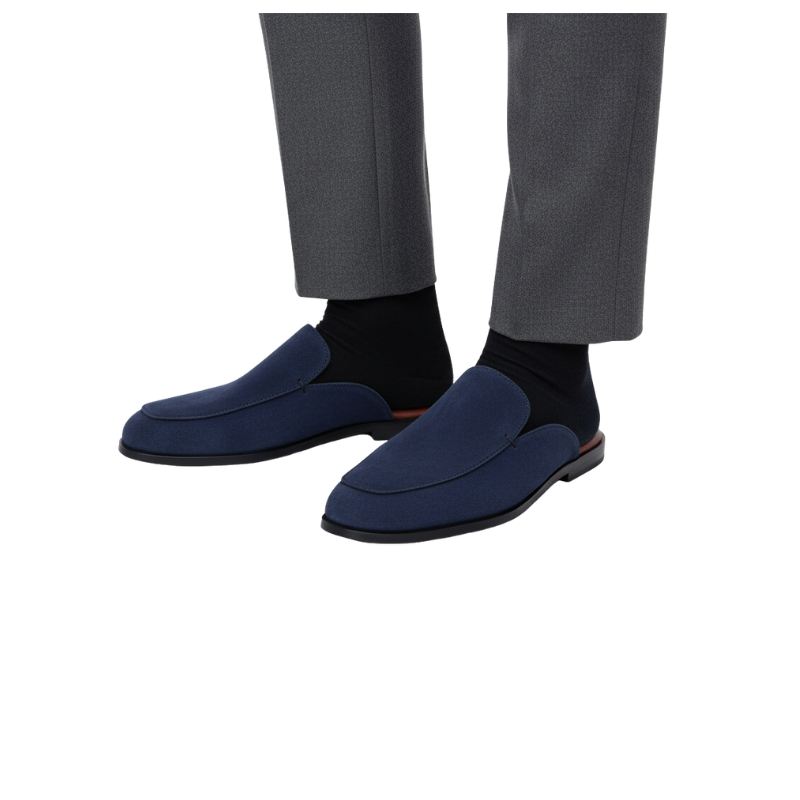 Midnight Drift Suede Mules