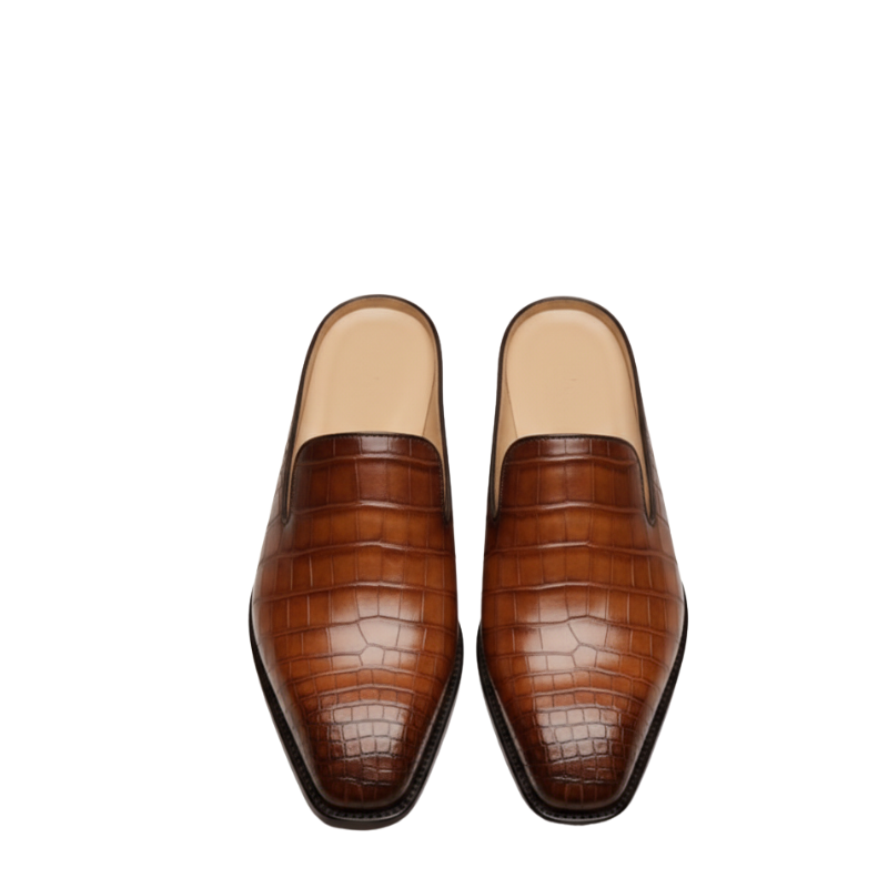 Cavalier Croc Slip-On Mules