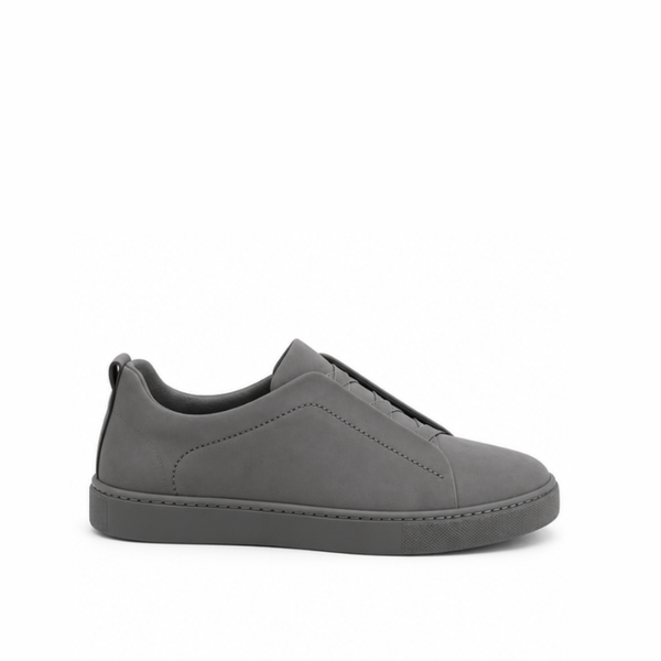 Urban Flex Slip-On Triple Stitch Nubuck Sneakers - Deep Grey