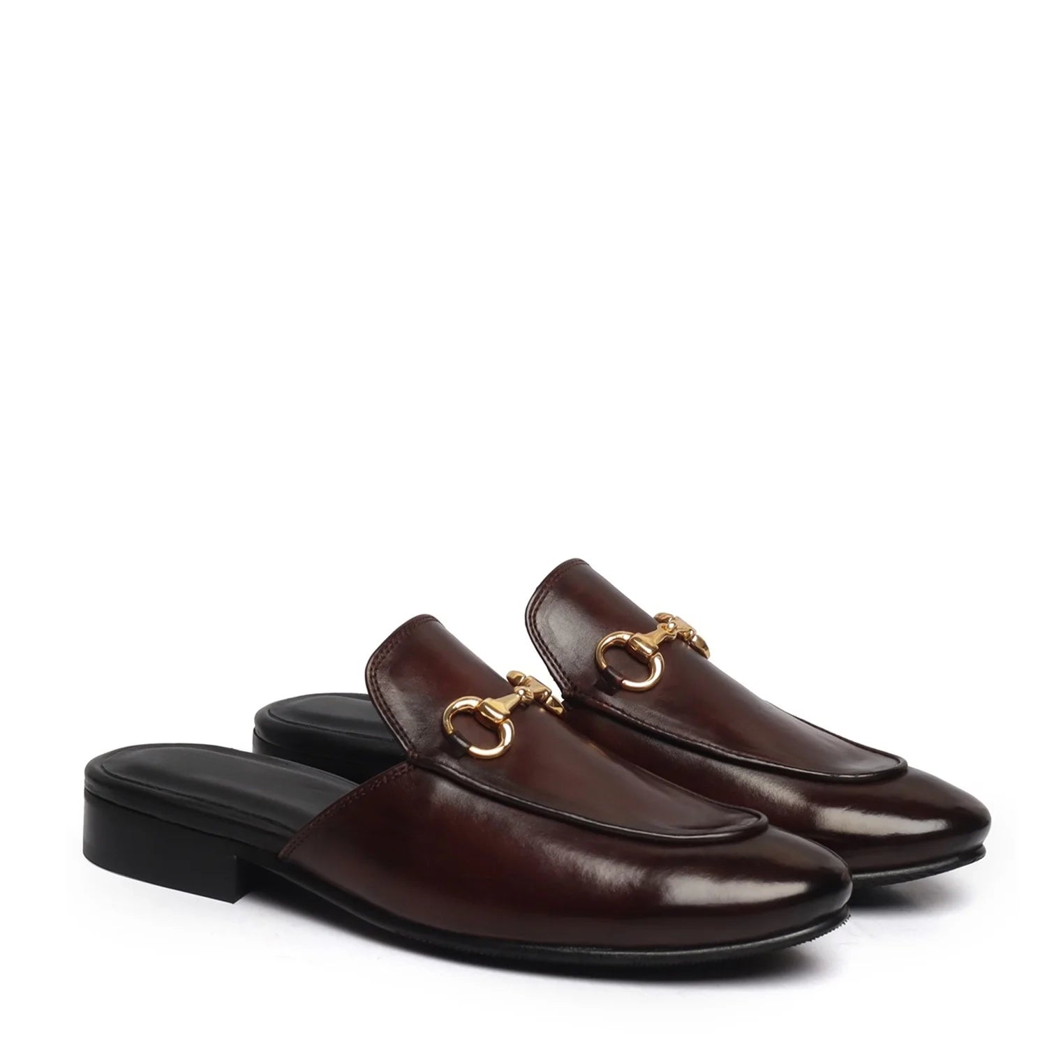 DARK BROWN HORSEBIT MULES