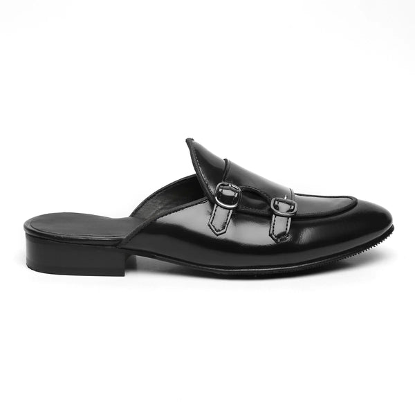 Double Monk Strap Mules
