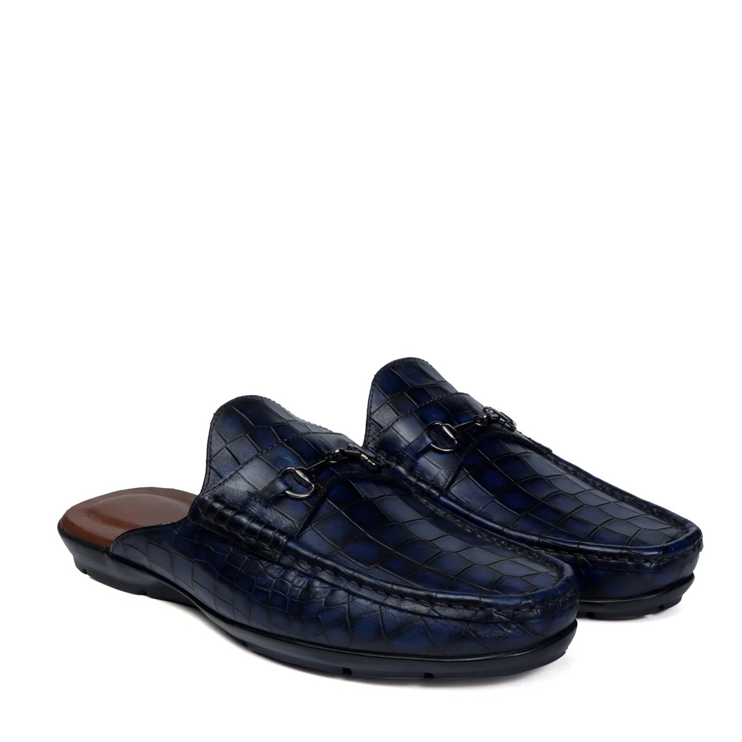 BLUE DEEP CUT MULES