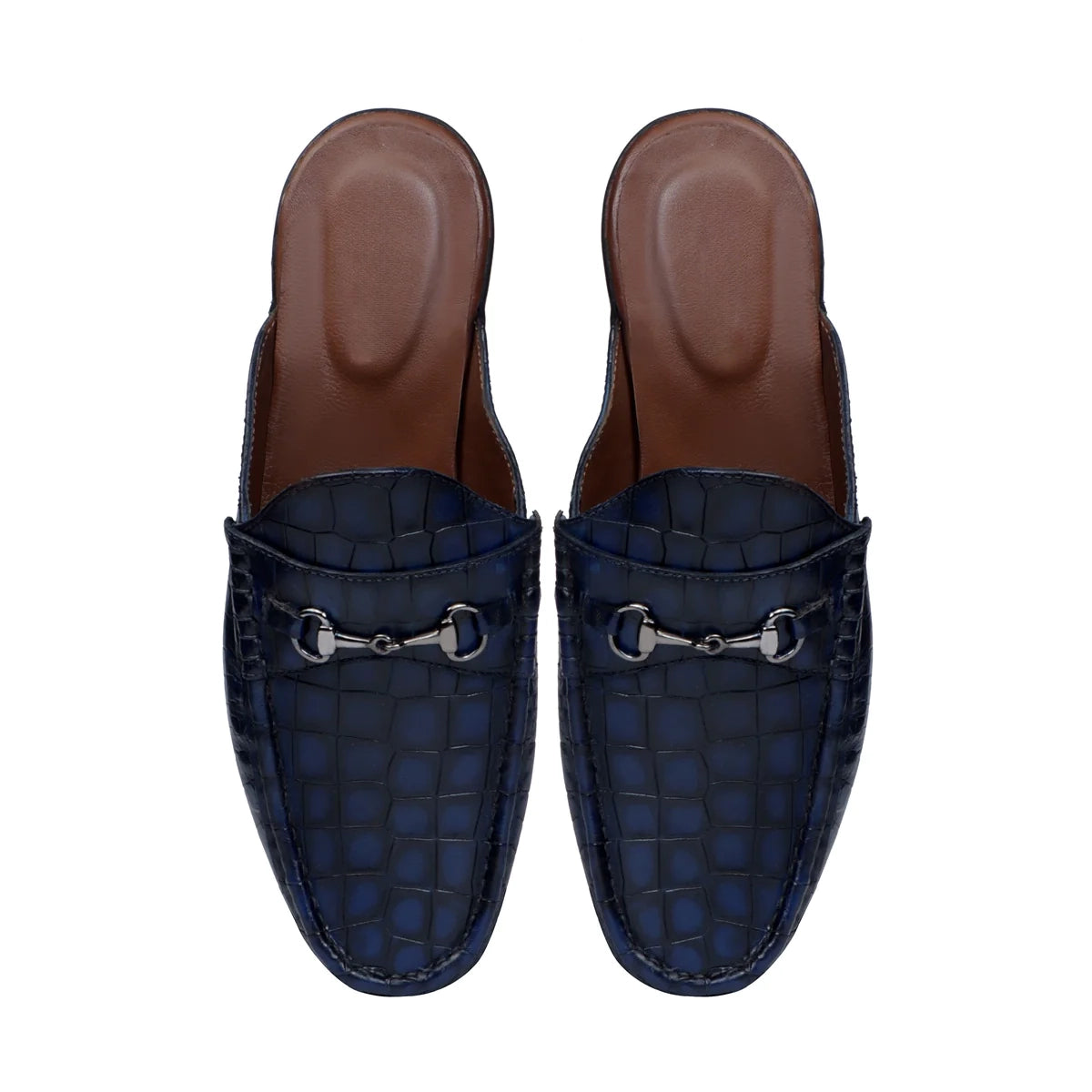 BLUE DEEP CUT MULES