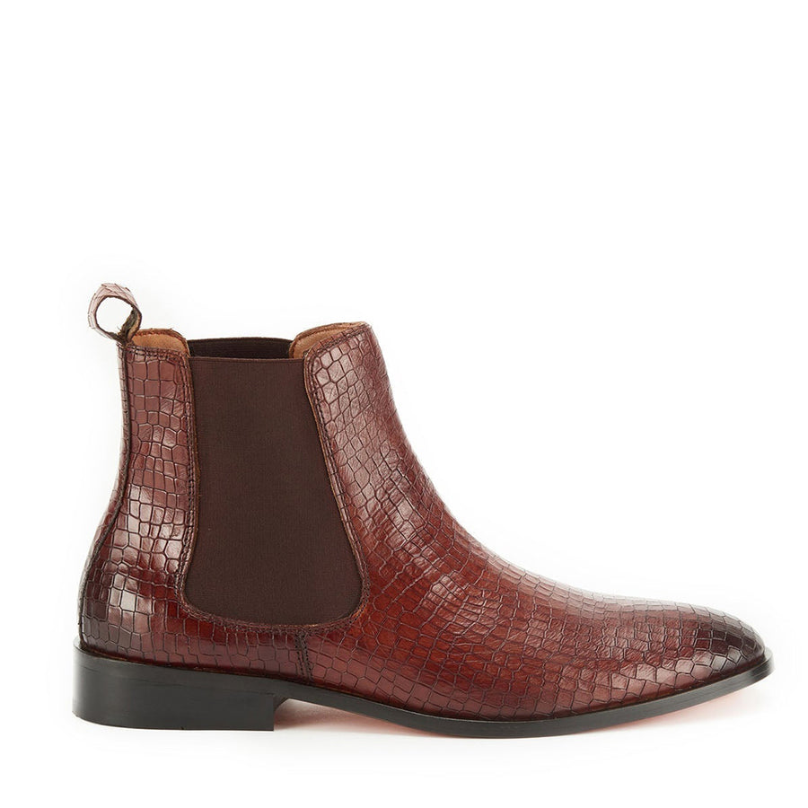Brown Croco Boots