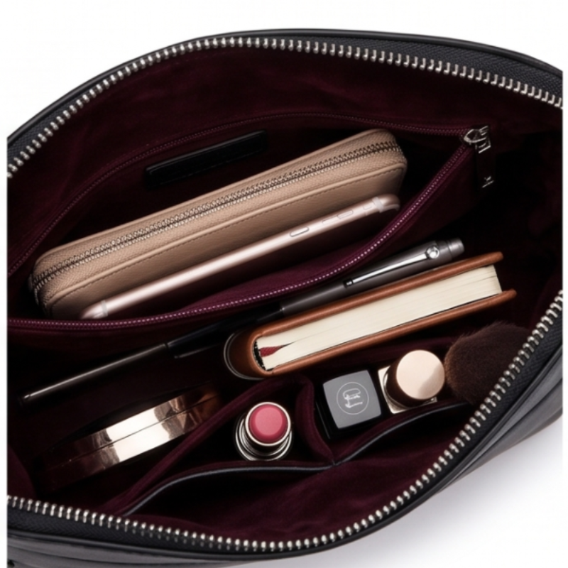 Valencia Curve Leather Luxury Handbag