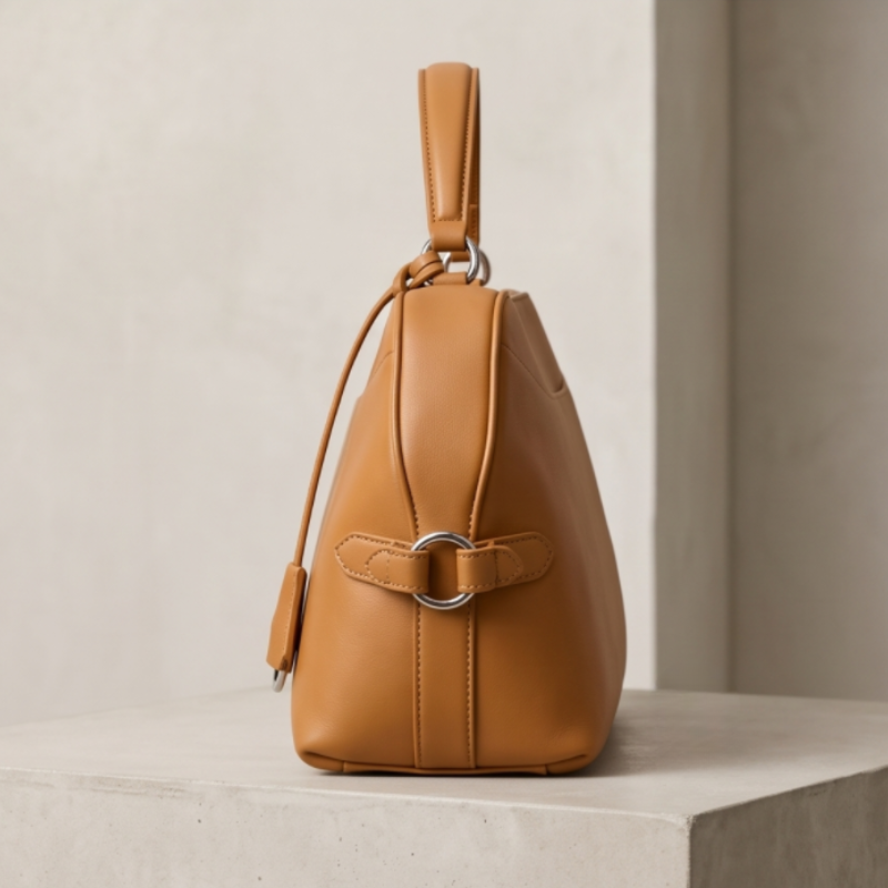 Valencia Curve Leather Luxury Handbag