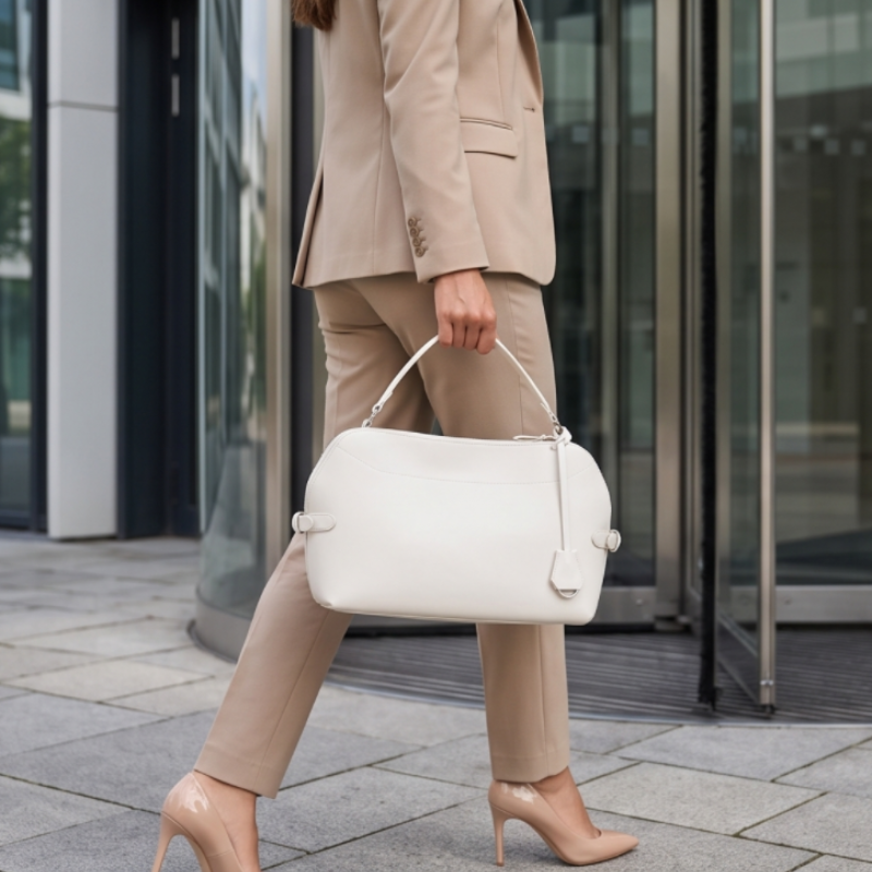 Valencia Curve Leather Luxury Handbag