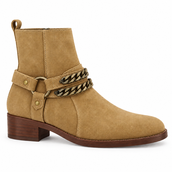 Valentino Chain-Accent Ankle Boots