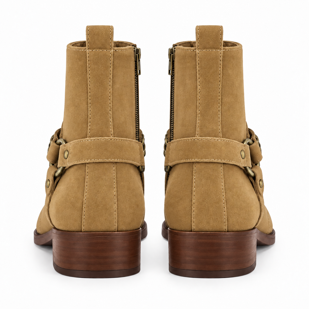 Valentino Chain-Accent Ankle Boots