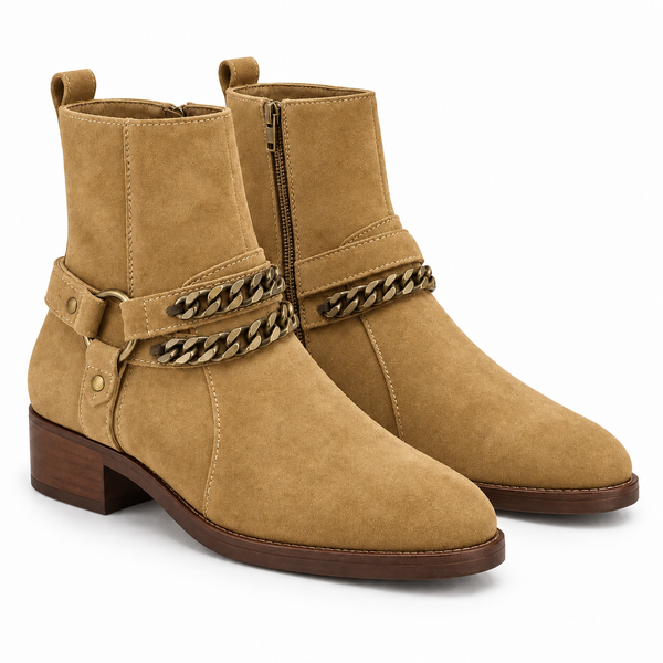 Valentino Chain-Accent Ankle Boots