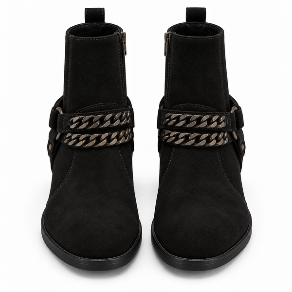 Valentino Chain-Accent Ankle Boots