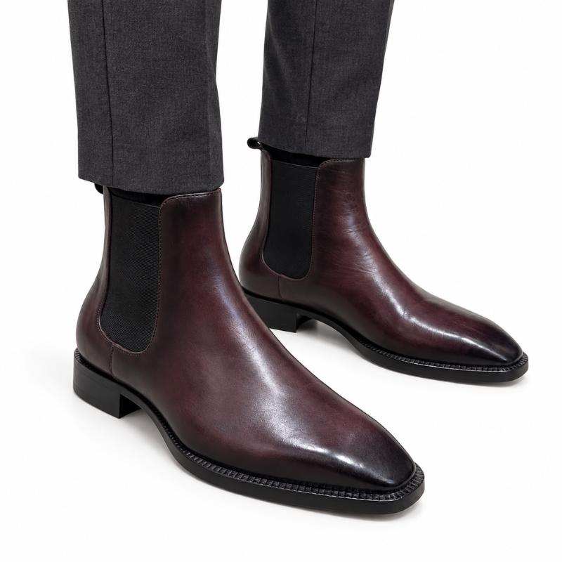 Vantoro Oxblood Chelsea Boots