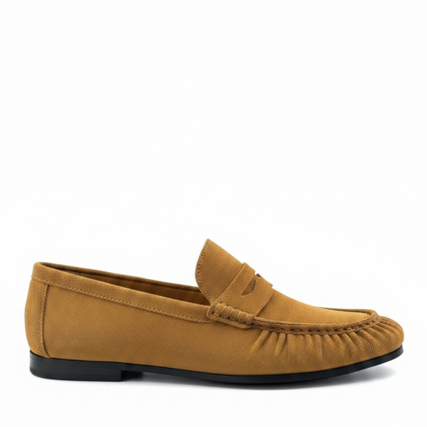 Velaro Classic Italian Penny Loafers - Yellow