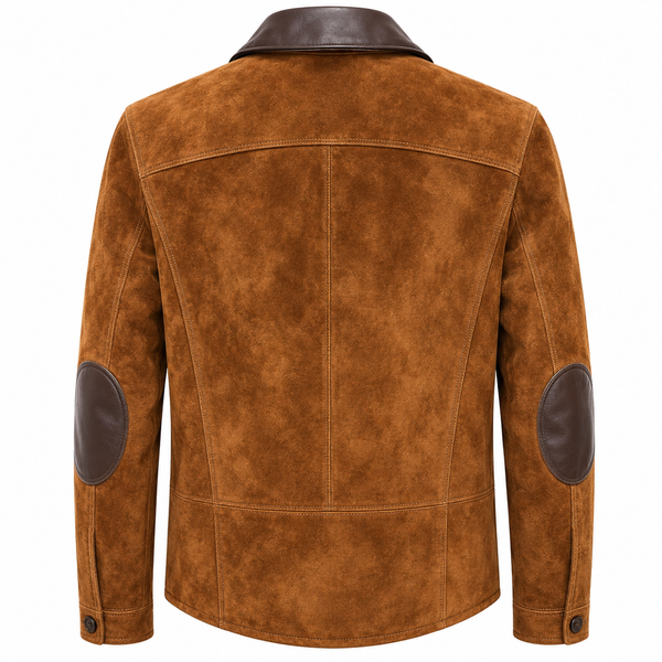 Velaro Cognac Suede Utility Jacket