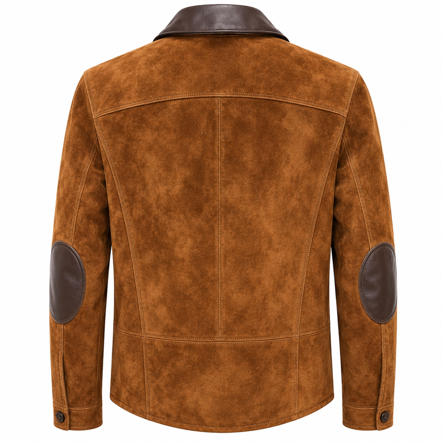 Velaro Cognac Suede Utility Jacket