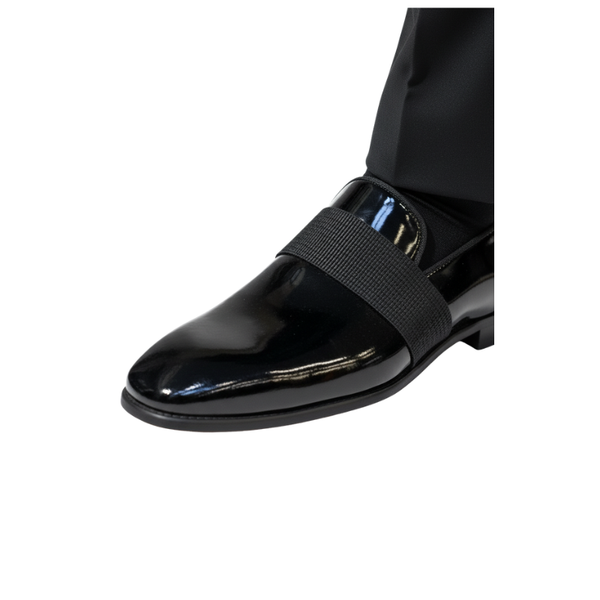 Velour Italian Patent Modern Strap Loafers