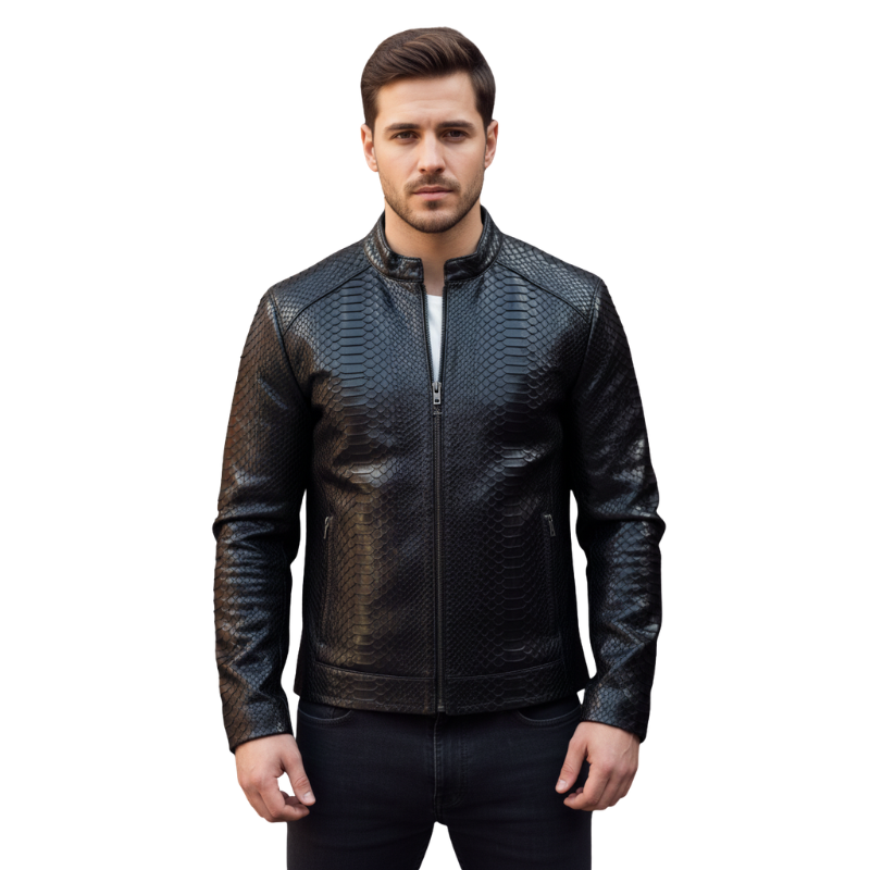 Venom Sleek Luxe Reptile Pattern Jacket