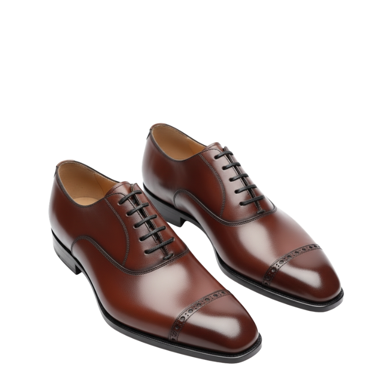 Verona Brogue Cap-Toe Oxford Shoes