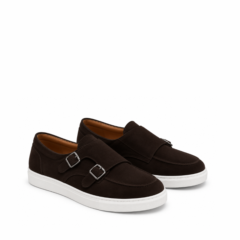 Vertex Flex Nubuck Double Monk Strap