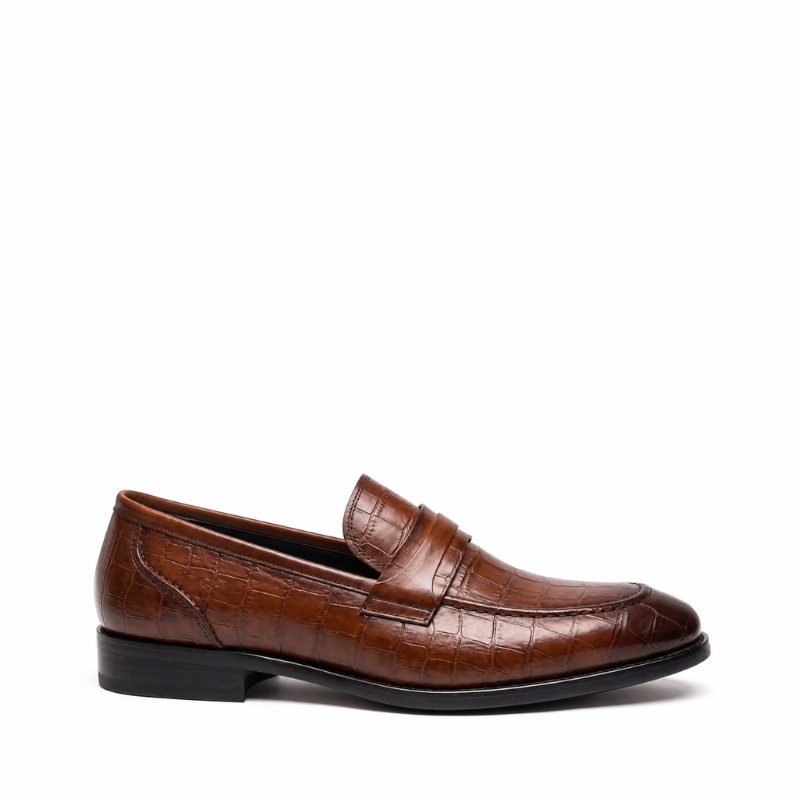 Vincent Croc Croc Penny Loafer