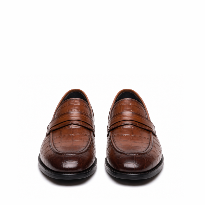 Vincent Croc Croc Penny Loafer