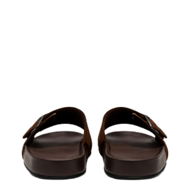 Rustic Terra Dual-Strap Leather Sandals