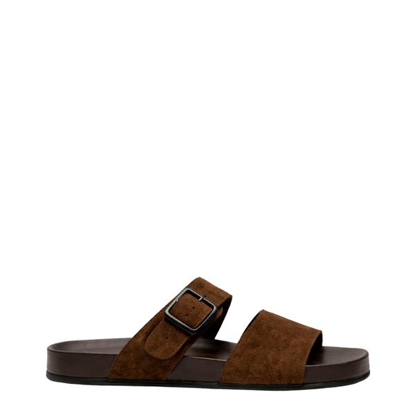 Rustic Terra Dual-Strap Leather Sandals