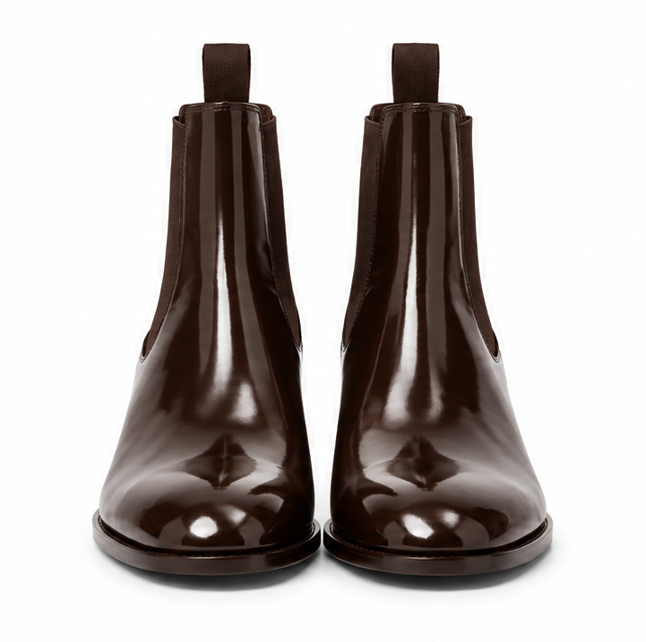 Webster Patent-Leather Chelsea Boots