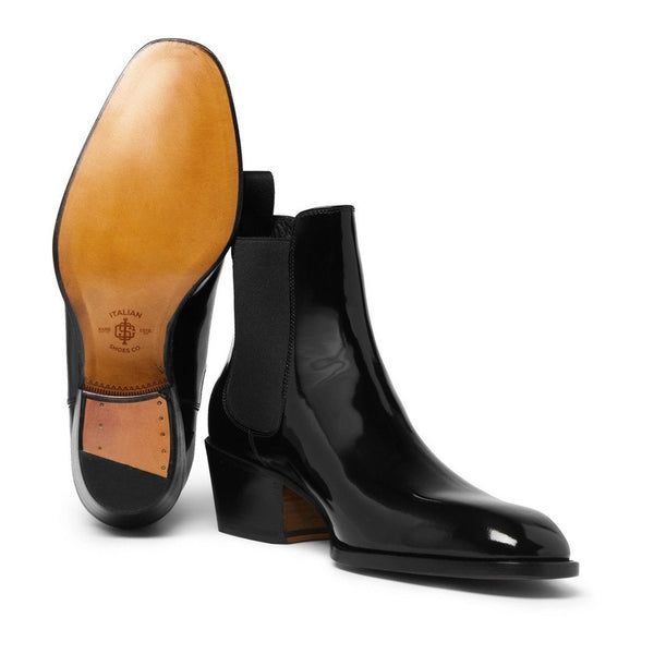 Webster Patent-Leather Chelsea Boots