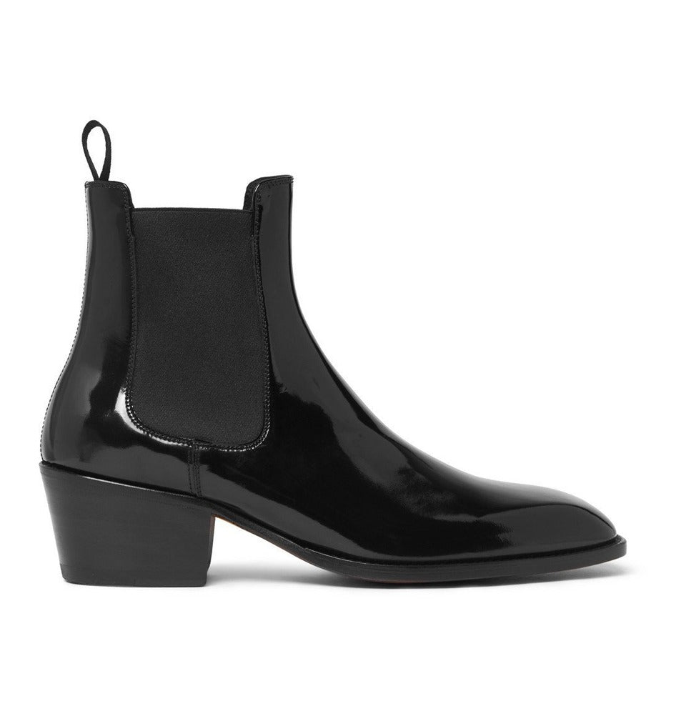 Webster Patent-Leather Chelsea Boots