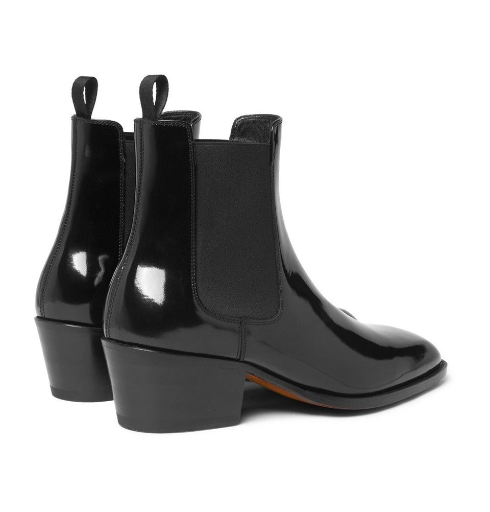 Patent croc chelsea boots hotsell