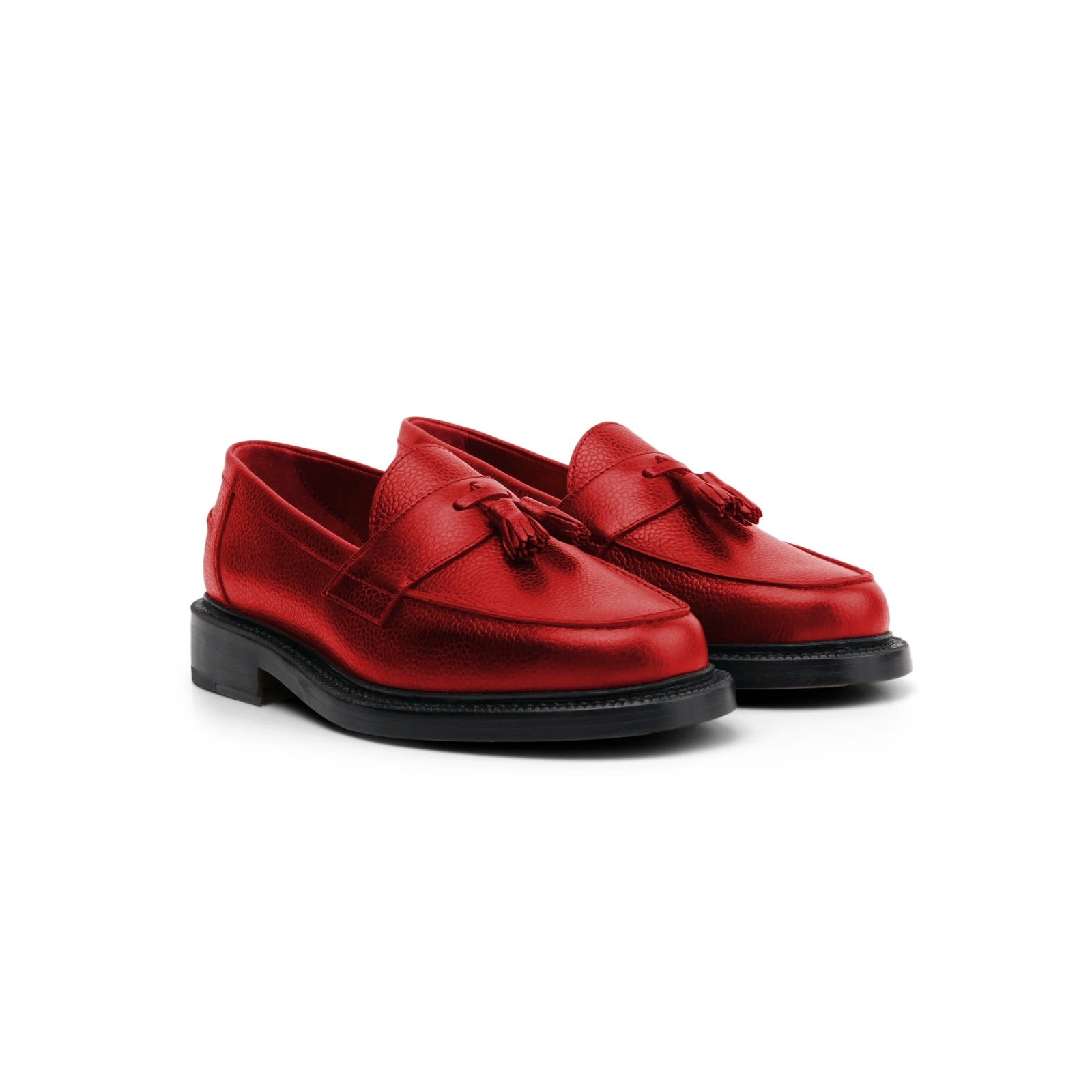 Red Penny Loafer with Tassel