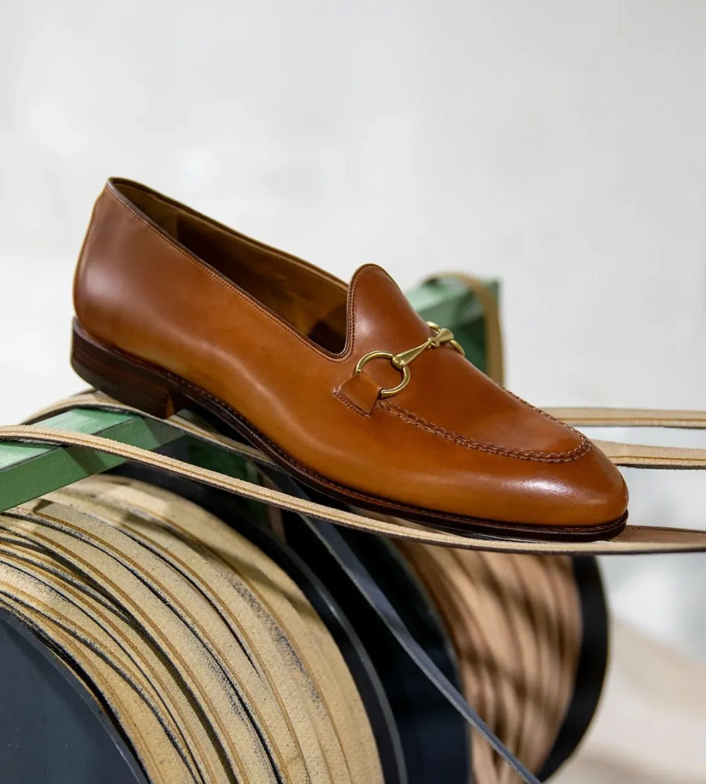 Horsebit Bottle Leather Loafer