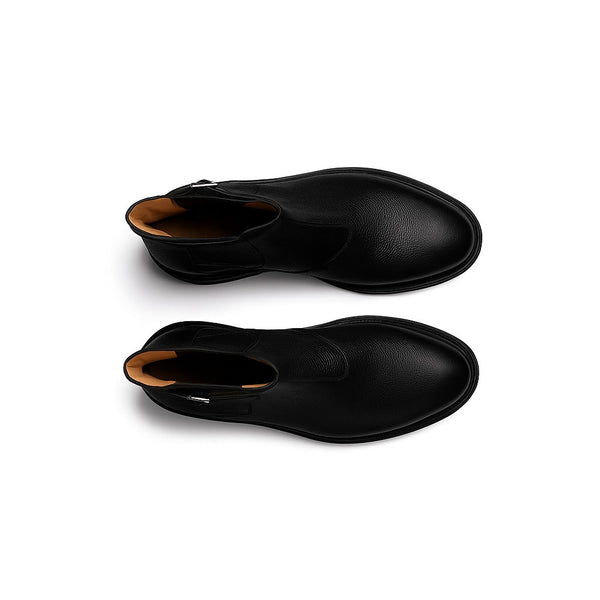 Calfskin Men s Ankle Boots - Black