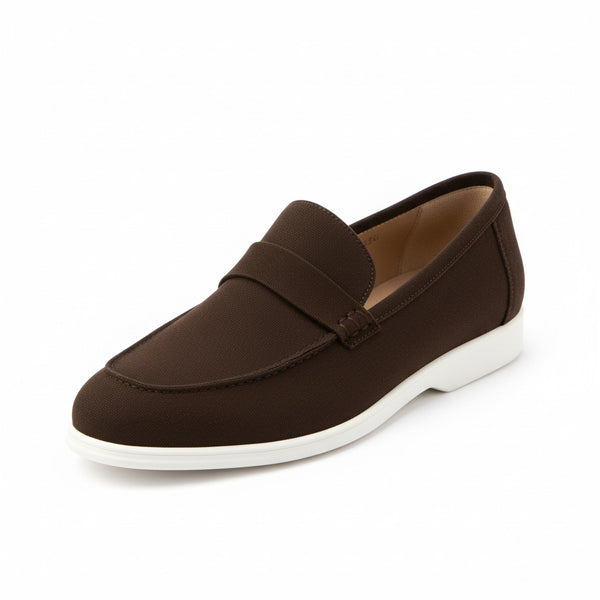 Premium Suede Leather Loafer For Men - Black