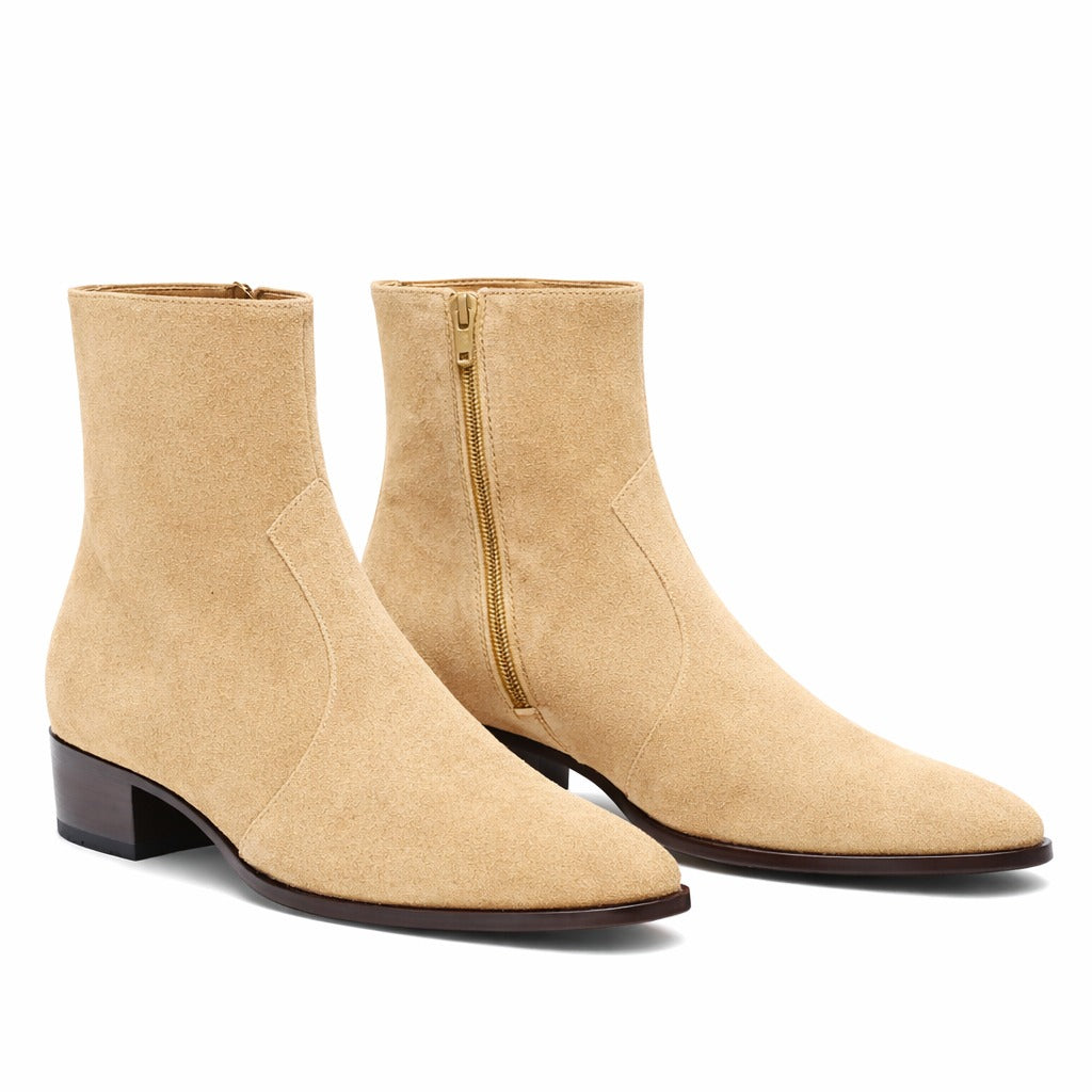 Pure Handmade Leather Cuban Boots for Men's