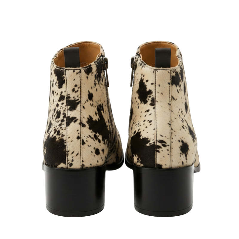 Wild Luxe Speckled Ankle Boots