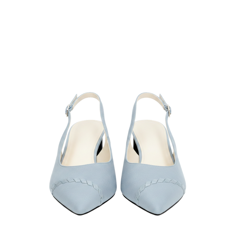 Women's Elegant Italian Craft Slingback Block Heels
