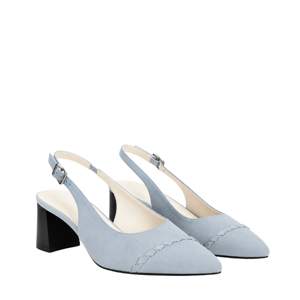Women's Elegant Italian Craft Slingback Block Heels