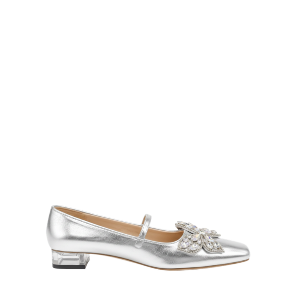 Women's Italian Luxe Crystal Bow Mary Jane Sandal