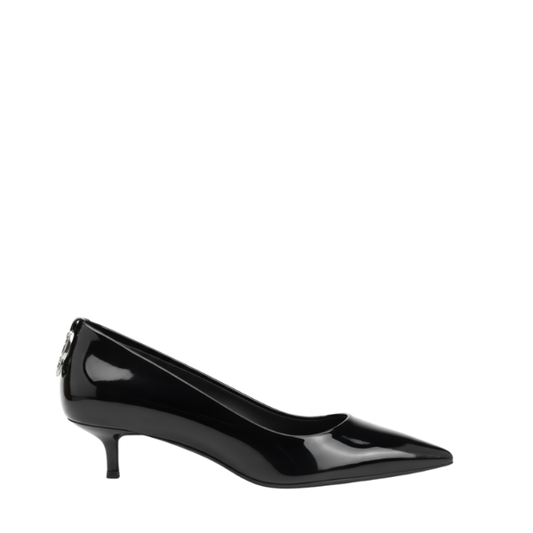 Women's Italian Patent Pointed-Toe Kitten Heels