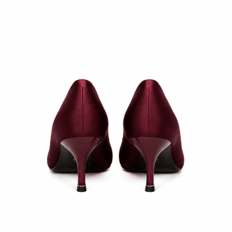 Women's Ruby Crystal Buckle Stiletto Pump Heels